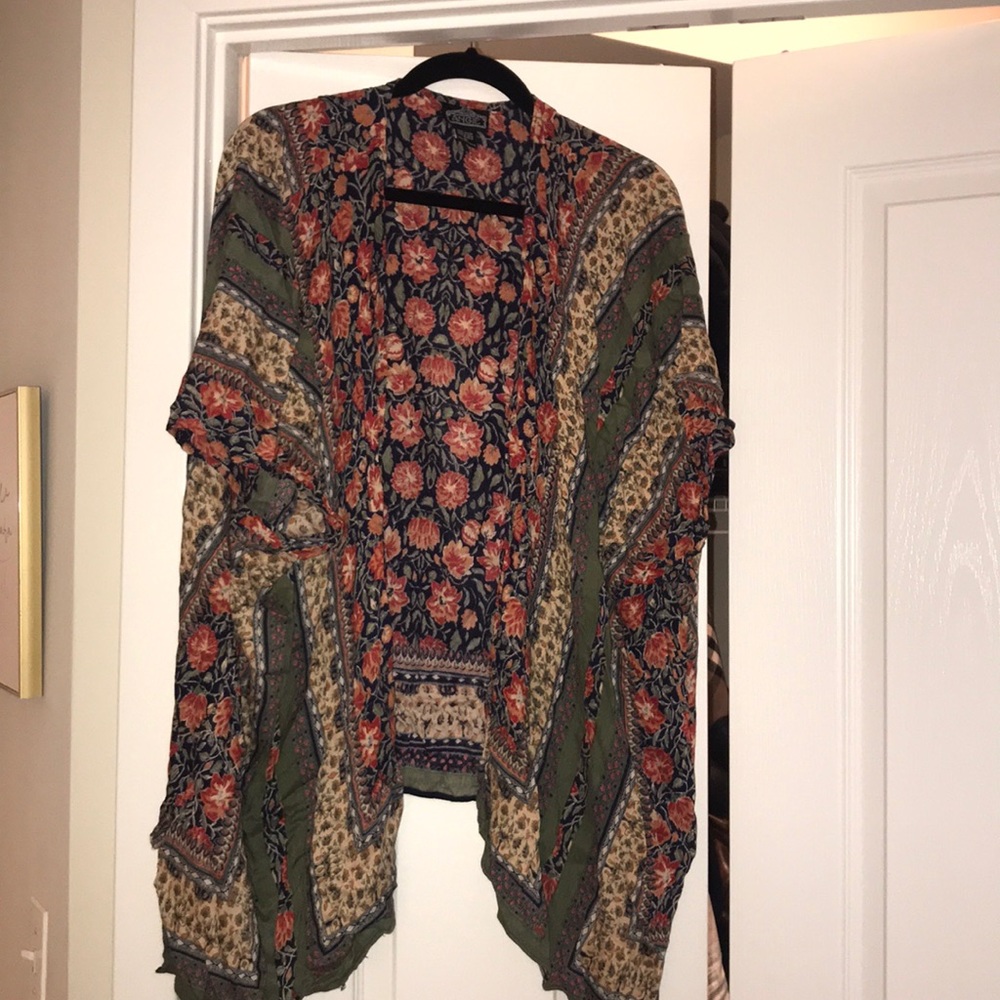 Multicolor floral shawl